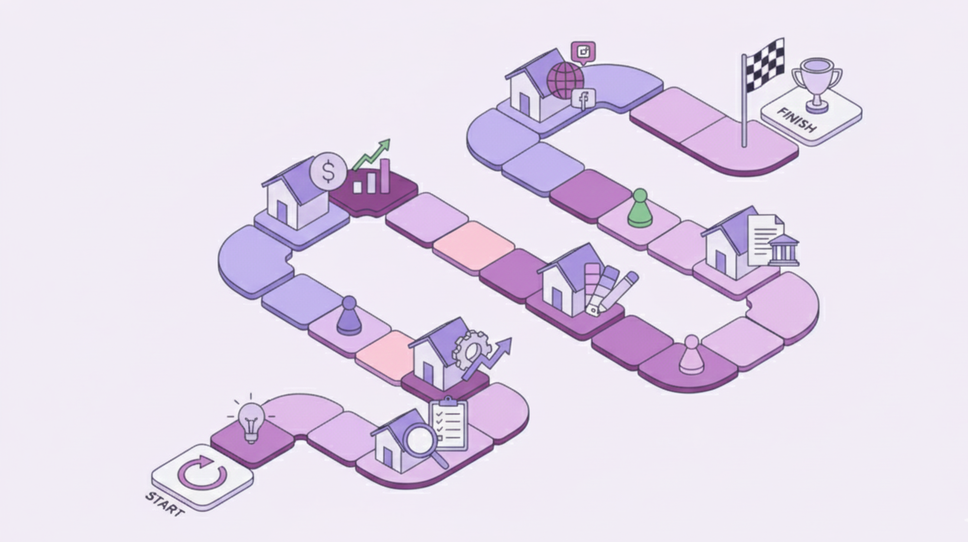 Visual da Jornada Do Zero à DICA mostrando o caminho da ideia até a empresa pronta pra operar.